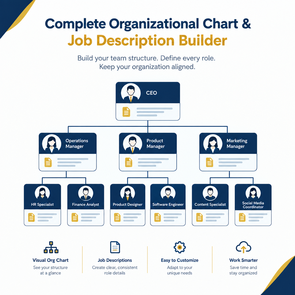 Complete Organizational Chart & Job Description Builder