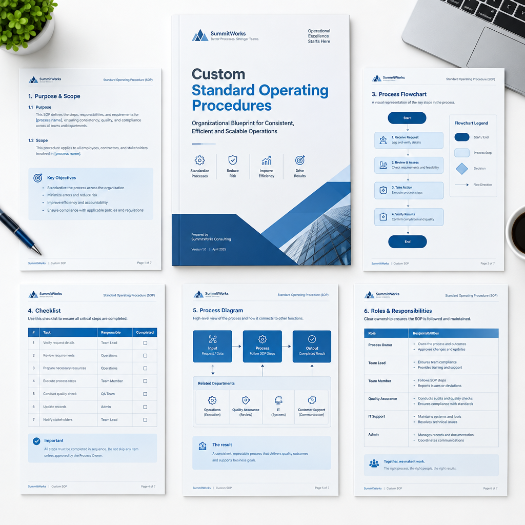 Custom Standard Operating Procedures & Org Blueprint