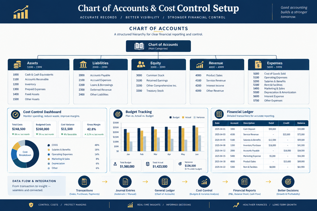 Financial Chart of Accounts & Cost Control Setup